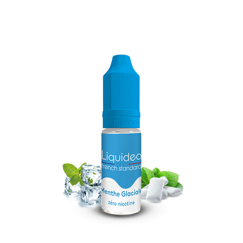 Flacon du eliquide Standard Menthe Glaciale 10 ml de Liquideo, fabricant français de eliquide pour le vapotage.