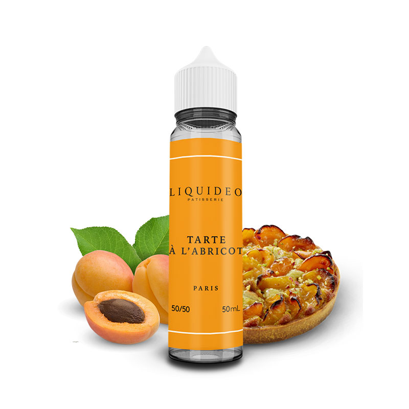 Photo du eliquide Tarte à l'abricot 50 ml de la marque française : Liquideo.