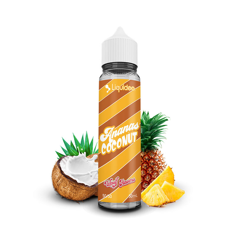 Photo du eliquide Ananas Coconut 50ml de la marque française : Liquideo.