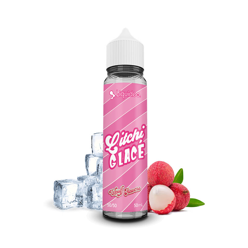 Photo du eliquide Litchi Glacé 50ml de la marque française : Liquideo.