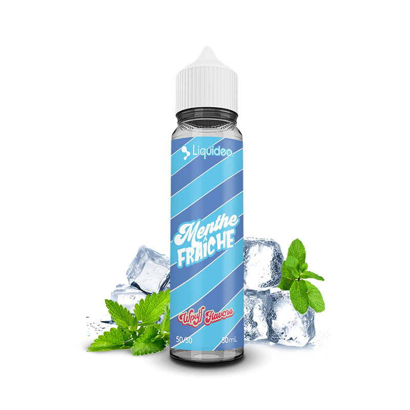 Photo du eliquide Menthe Fraîche 50ml de la marque française : Liquideo.