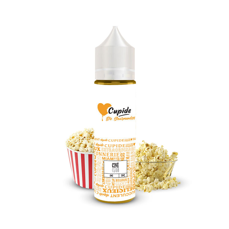 Eliquide Ciné Club 50ml de la gamme Cupide par la marque française Maison Fuel.