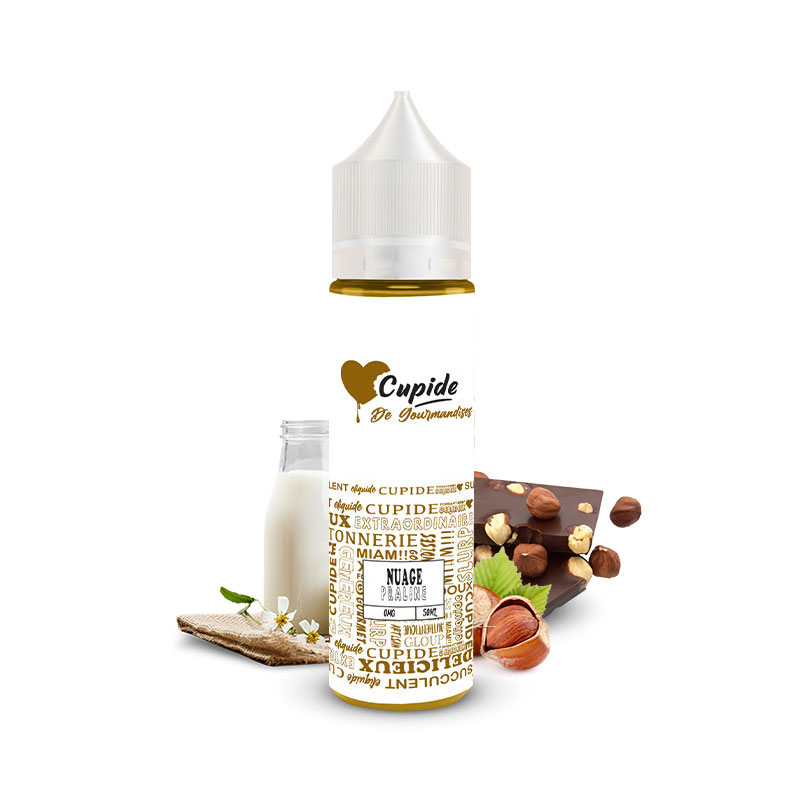 Eliquide Nuage Praline 50ml de la gamme Cupide par la marque française Maison Fuel.