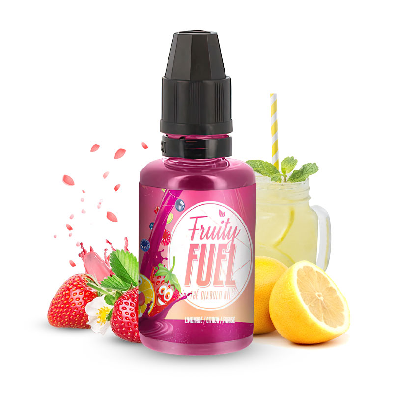 Photo du flacon de l'arôme concentré The Diabolo Oil 30ml de la marque Fruity Fuel fabriqué par Maison Fuel.