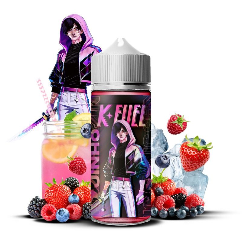 E-liquide Jinho 100ml K-Fuel Maison Fuel limonade fruits rouges frais