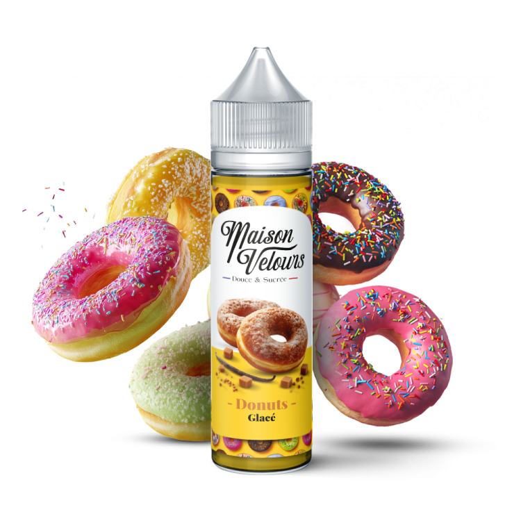 E-liquide Donuts Glacé 50ml Maison Velours saveur donut glaçage sucré