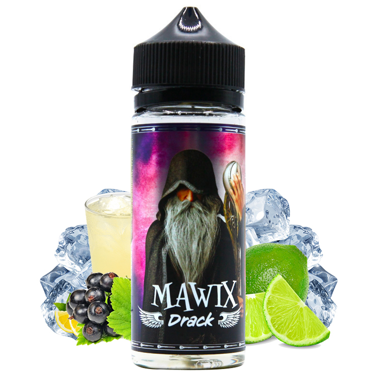 Photo du flacon du eliquide Drack en 100 ml de la marque française de e-liquide Mawix.