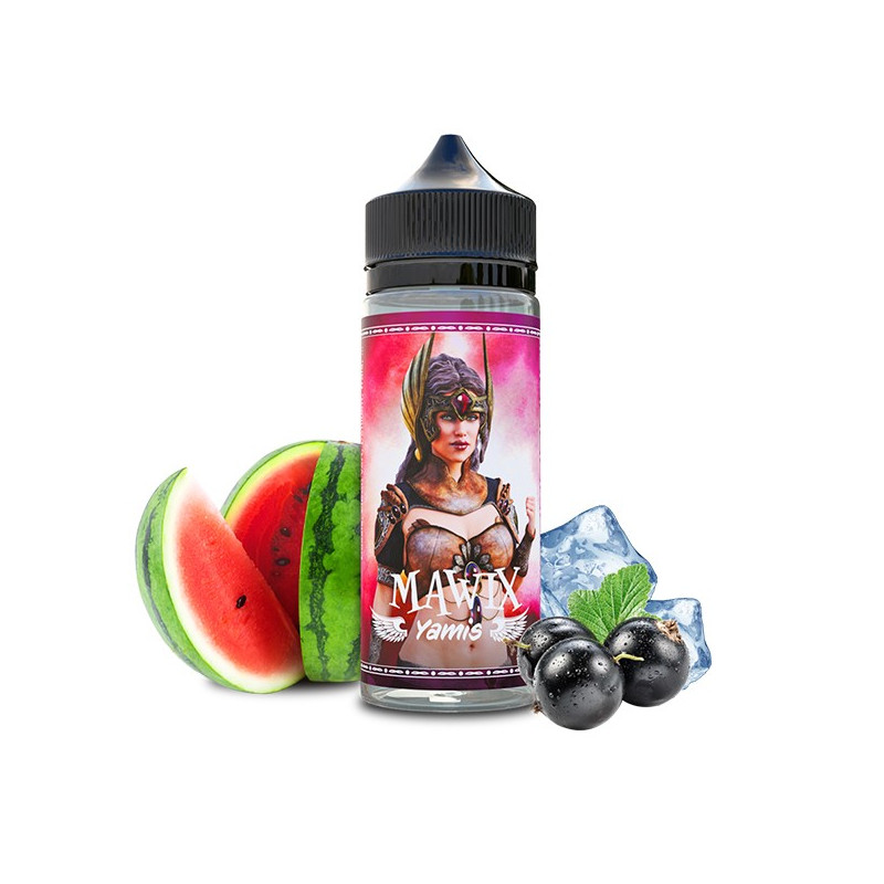 Photo du flacon du eliquide Yamis en 100 ml de la marque française de e-liquide Mawix.