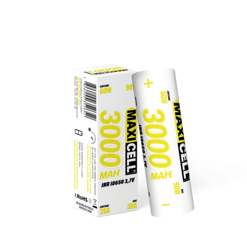 Accu 18650 3000 mAh – Maxicell