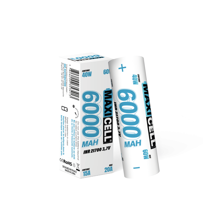Accu Maxicell 21700 6000 mAh IMR 20 A