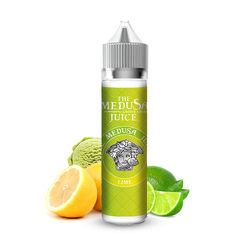 Photo du eliquide Lime 50ml de la marque malaisienne : Medusa Juice.