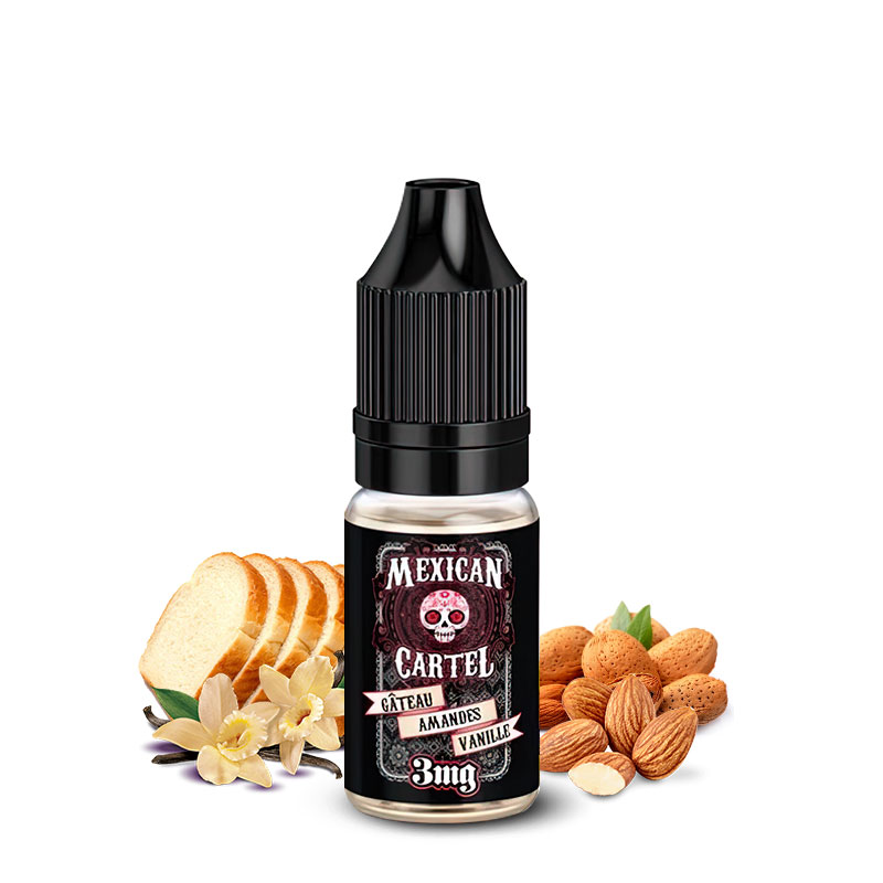 Photo du eliquide Gâteau Amandes Vanille 10ml de la marque française : Mexican Cartel.