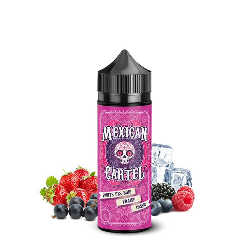 Photo du eliquide Fruits des bois Fraise Cassis 100ml de la marque française : Mexican Cartel.