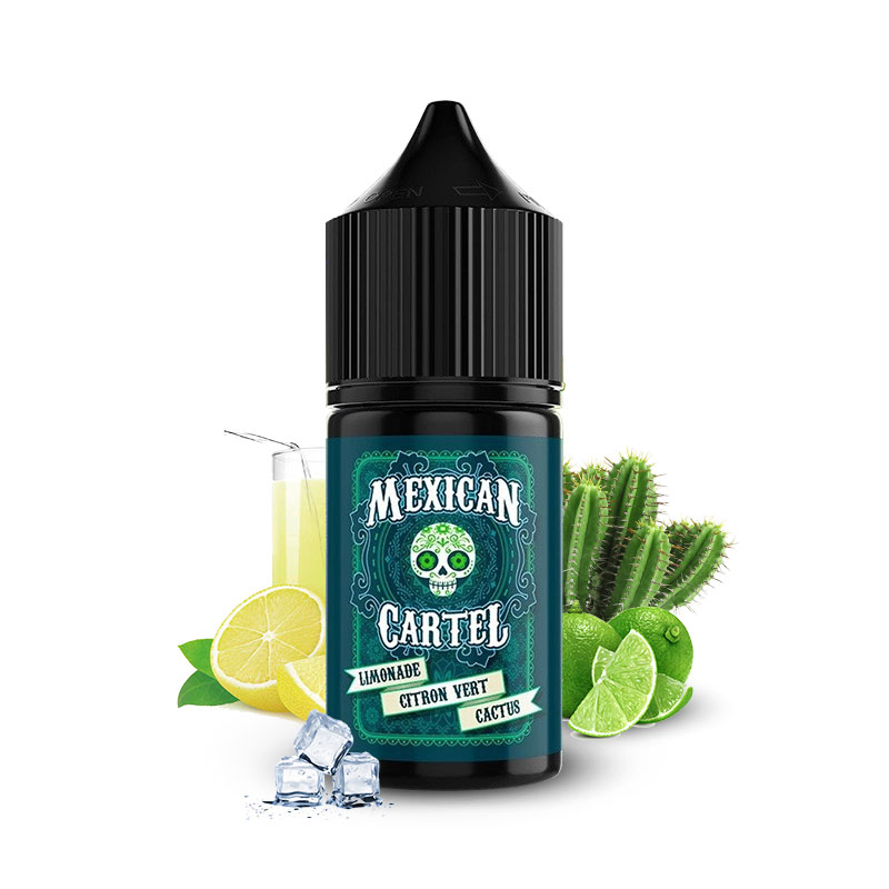 Photo du flacon de l'arôme concentré Limonade Citron Vert Cactus 30ml fabriqué par Mexican Cartel.