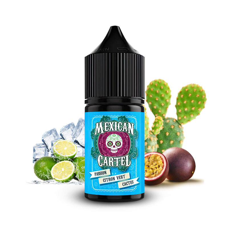 Photo du flacon de l'arôme concentré Passion Citron Vert 30ml fabriqué par Mexican Cartel.