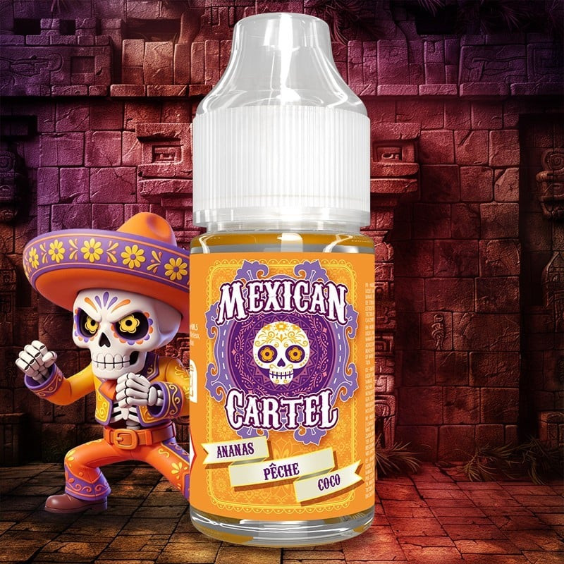 Arôme Ananas Pêche Coco 30ml Mexican Cartel concentré DIY fruit exotique tropical