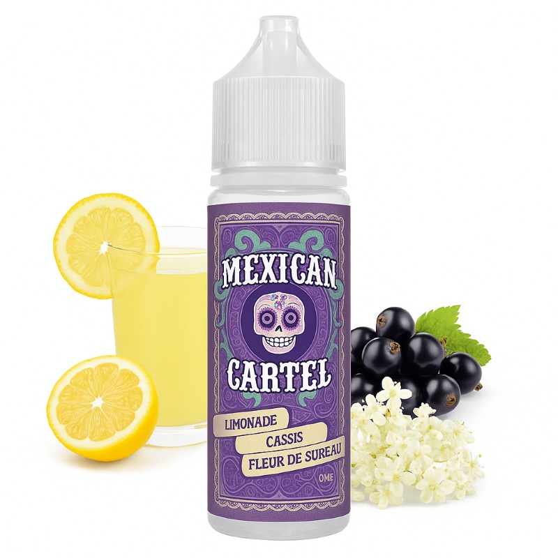 E‑liquide Limonade Cassis Fleur de Sureau 100 ml Mexican Cartel