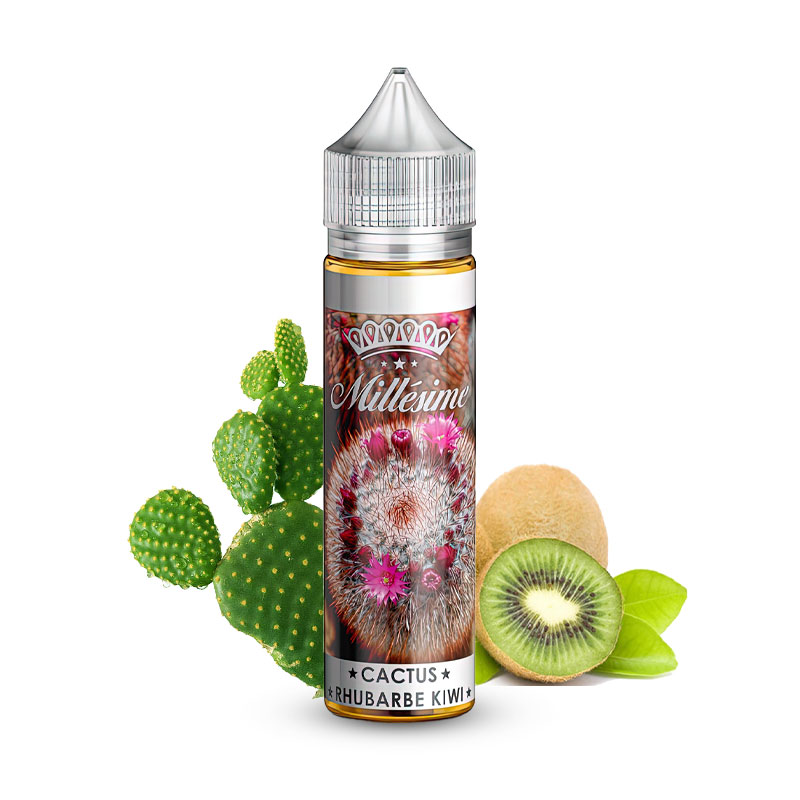 Photo du eliquide Cactus Rhubarbe Kiwi 50ml de la marque française : Millésime.