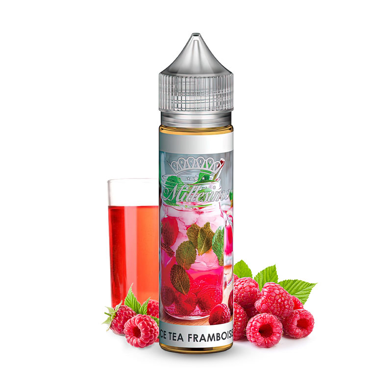 Photo du eliquide Ice Tea Framboise 50ml de la marque française : Millésime.