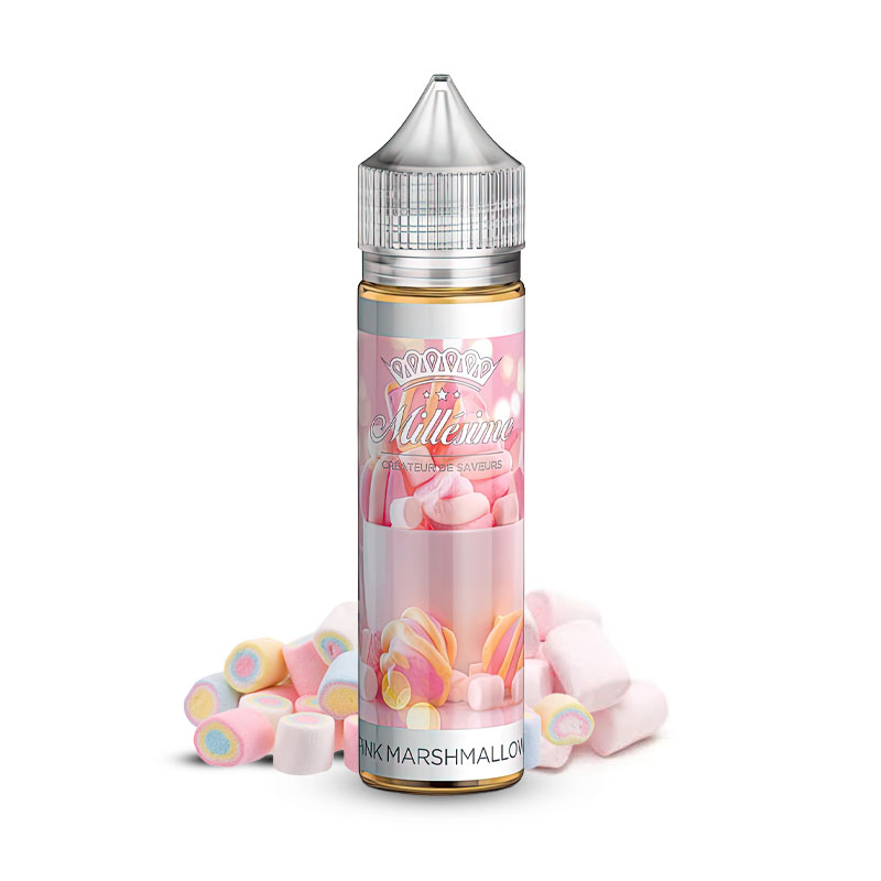 Photo du eliquide Pink Marshmallow 50ml de la marque française : Millésime.