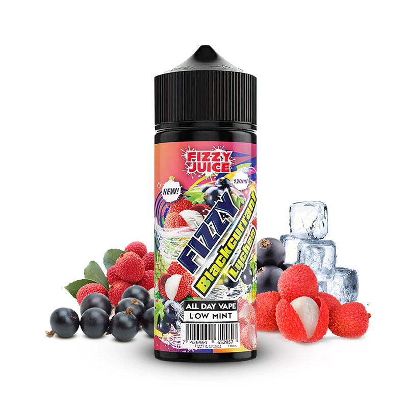 Photo du eliquide Blackcurrant Lychee 100ml de la marque malaisienne : Fizzy.