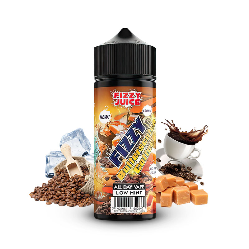 Photo du eliquide Butterscotch Coffee 100ml de la marque malaisienne : Fizzy.