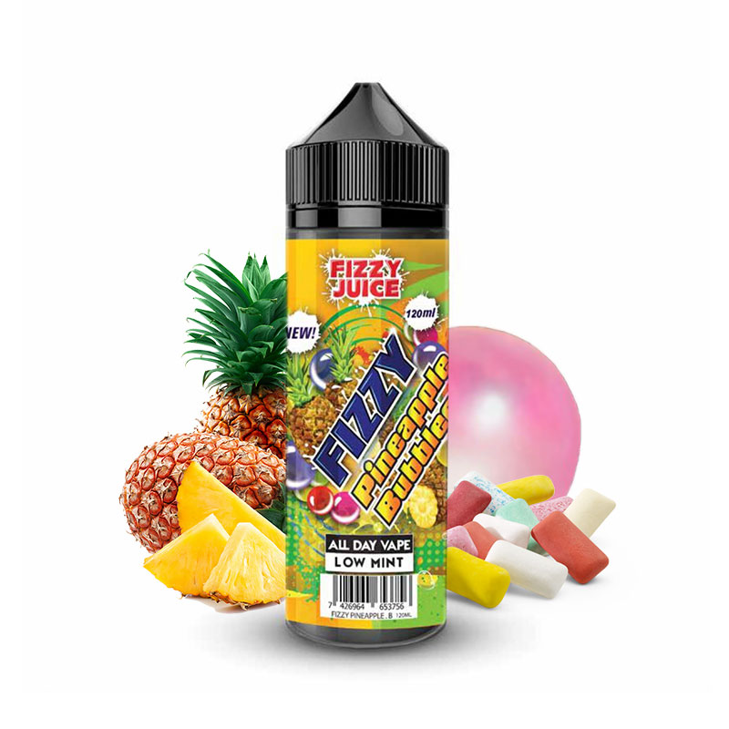 Photo du eliquide Pineapple Bubblegum 100ml de la marque malaisienne : Fizzy.