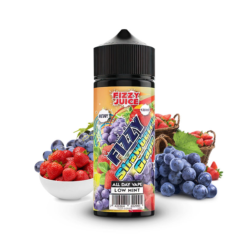 Photo du eliquide Strawberry Grape 100ml de la marque malaisienne : Fizzy.