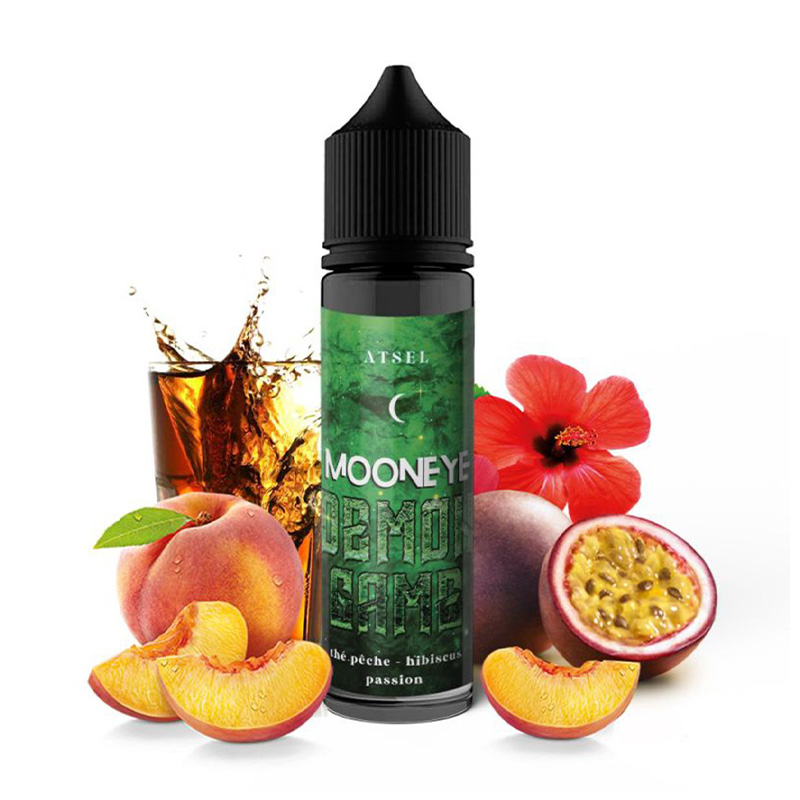 Photo du e-liquide Atsel 50ml de la marque française Mooneye.