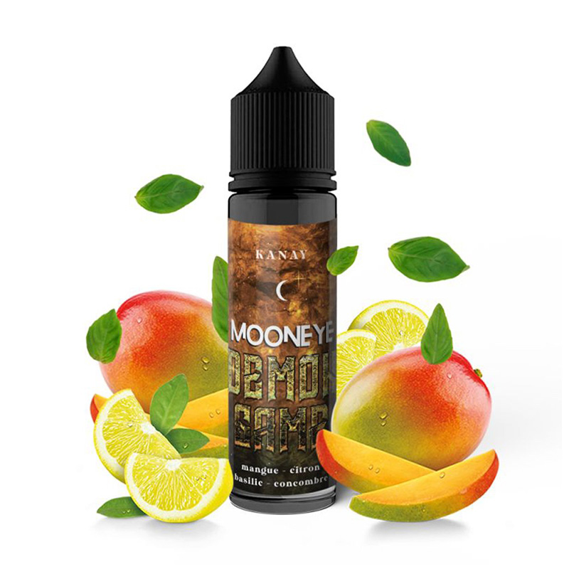 Photo du e-liquide Kanay 50ml de la marque française Mooneye.