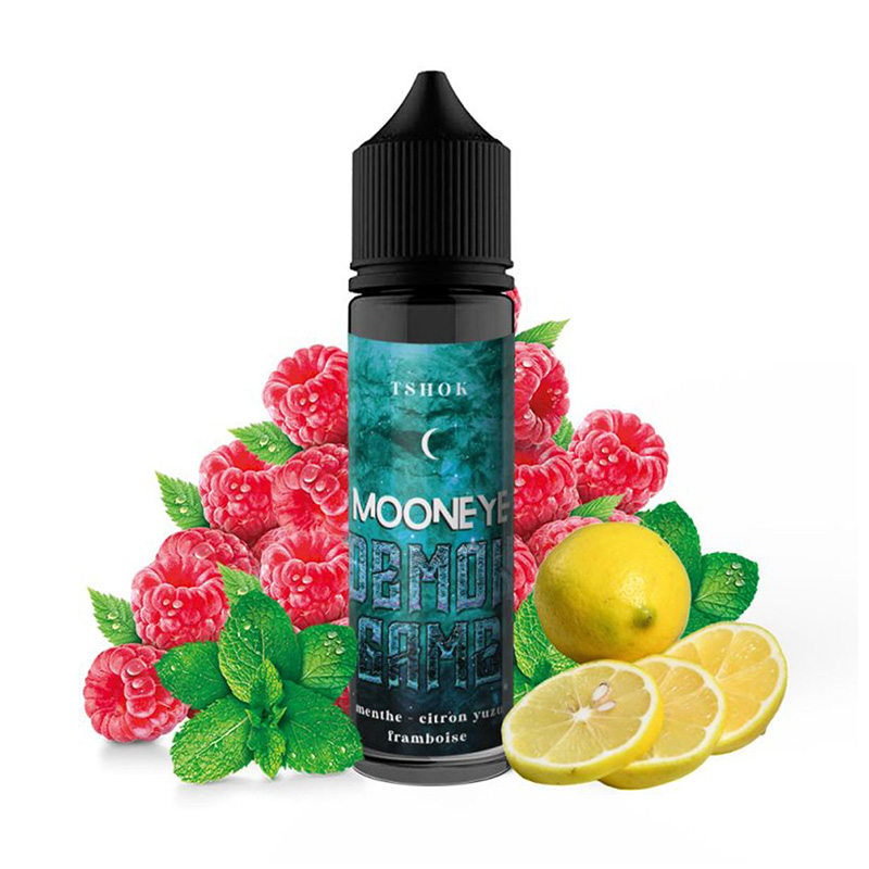 Photo du e-liquide Tshok 50ml de la marque française Mooneye.