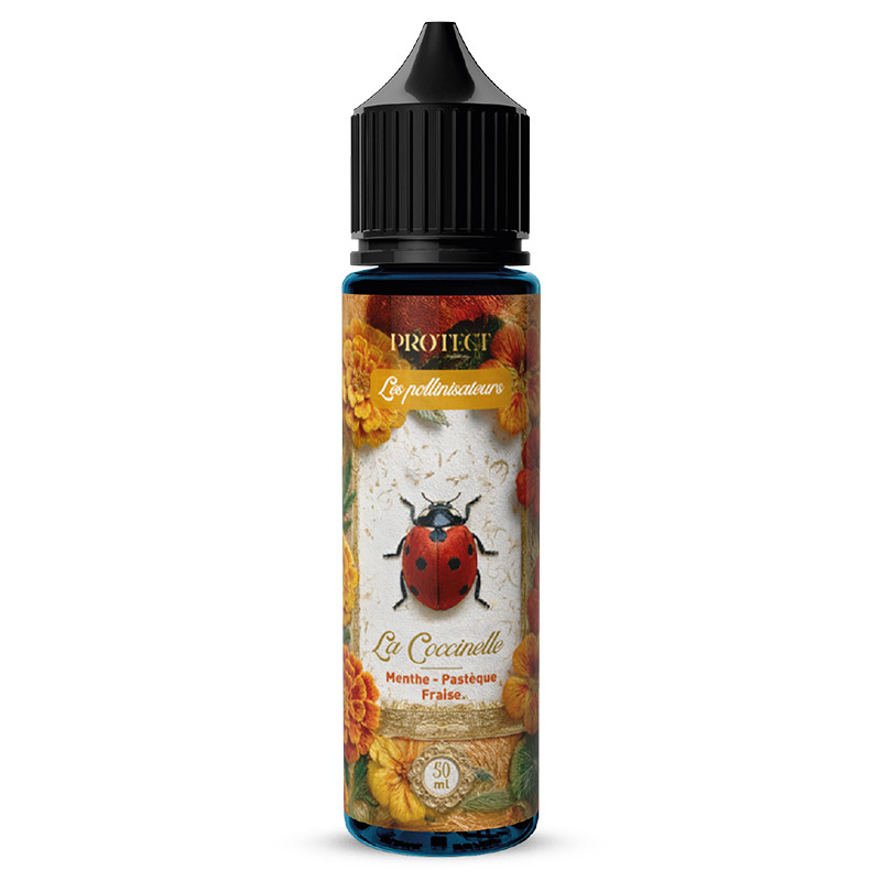 E-liquide La Coccinelle 50ml Protect menthe pastèque fraise Les Pollinisateurs