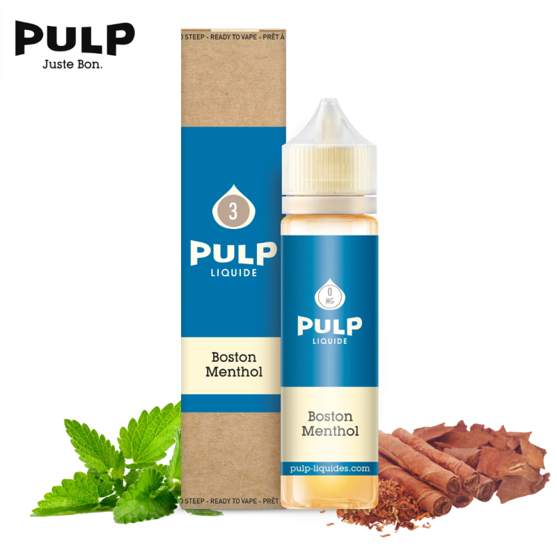 E-liquide Boston Menthol 60 ml Pulp classic blond menthe