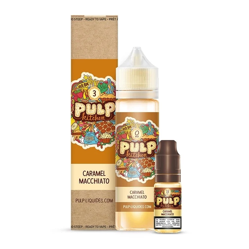 E-liquide Caramel Macchiato 60 ml Pulp Kitchen café caramel chantilly