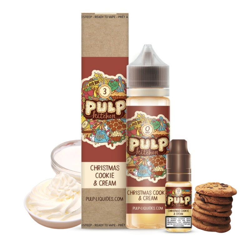 E-liquide Christmas Cookie & Cream 60 ml Pulp Kitchen biscuit vanille cannelle