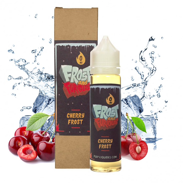 Flacon du eliquide Cherry Frost 50 ml de Pulp, fabricant français de eliquide pour le vapotage.