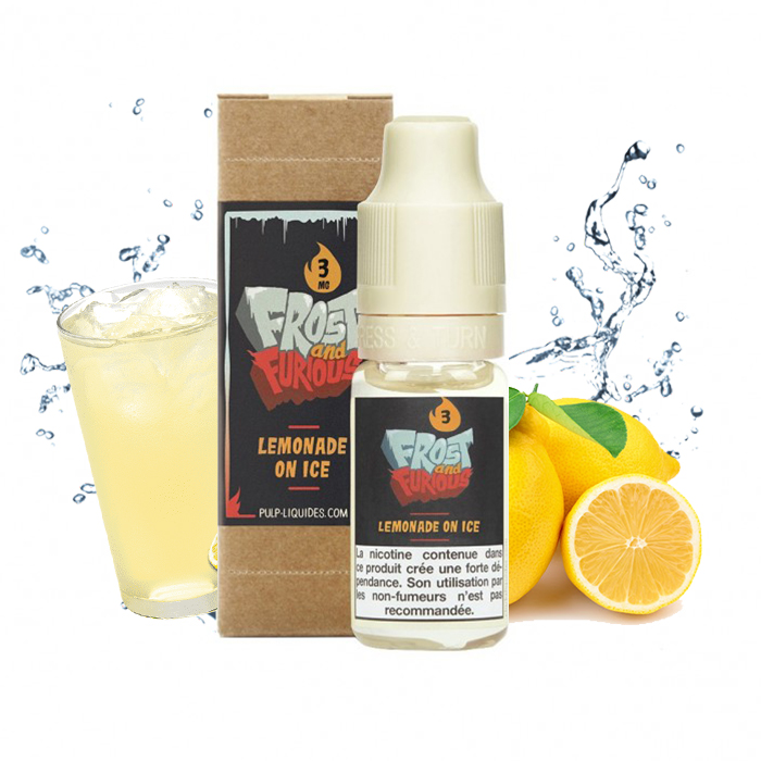 Flacon du eliquide Lemonade on Ice de Pulp, fabricant français de eliquide pour le vapotage.