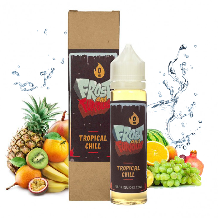 Flacon du eliquide Tropical Chill 50 ml de Pulp, fabricant français de eliquide pour le vapotage.