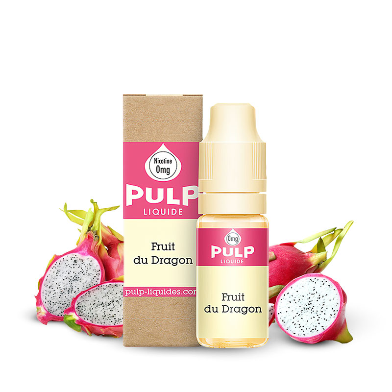 Flacon du eliquide Fruit du Dragon de Pulp, fabricant français de eliquide pour le vapotage..