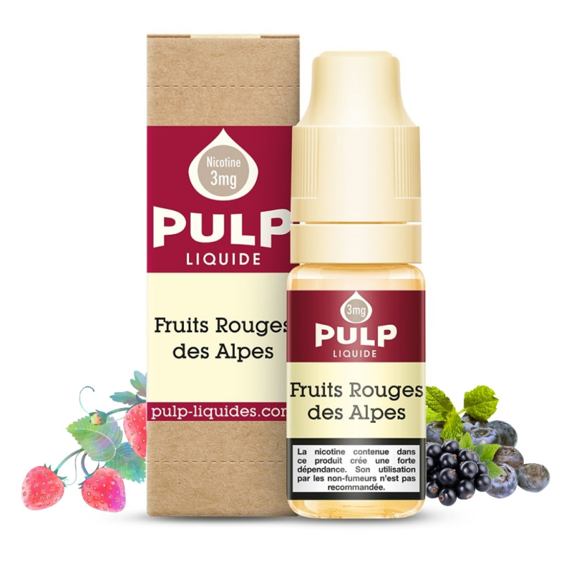 E-liquide Fruits Rouges des Alpes 10 ml Pulp myrtille cassis fraise des bois