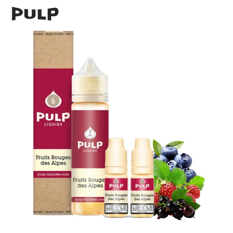 E-liquide Fruits Rouges des Alpes 60 ml Pulp myrtille cassis fraise des bois