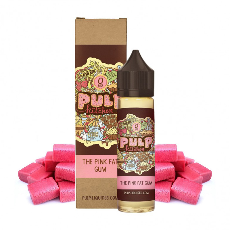 Flacon du eliquide The Pink Fat Gum de la gamme Pulp Kitchen par Pulp, fabricant français de eliquide pour le vapotage.