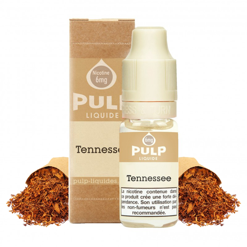 Flacon du eliquide Tennessee de Pulp, fabricant français de eliquide pour le vapotage..