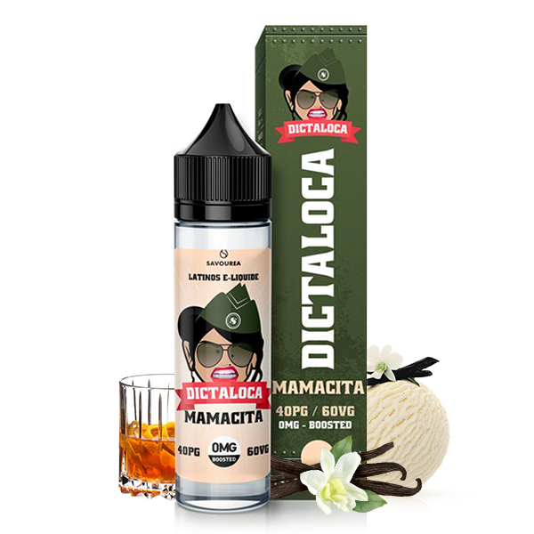 Photo du Mamacita 50 ml eliquide pour le vapotage de la marque française Dictaloca produite par Savourea.