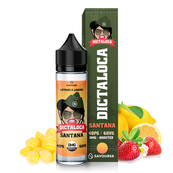 Photo du Santana 50 ml eliquide pour le vapotage de la marque française Dictaloca produite par Savourea.