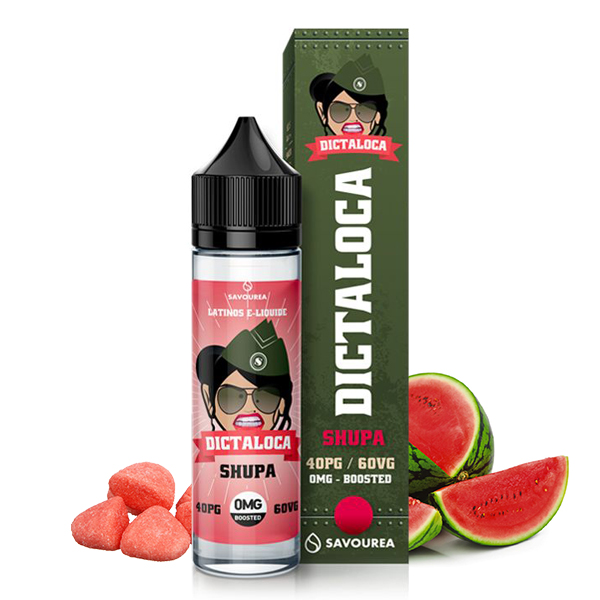 Photo du Shupa 50 ml eliquide pour le vapotage de la marque française Dictaloca produite par Savourea.