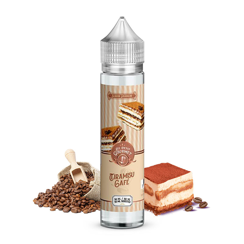 Photo du eliquide Tiramisu Café 50ml de la marque française : Le Petit Gourmet.