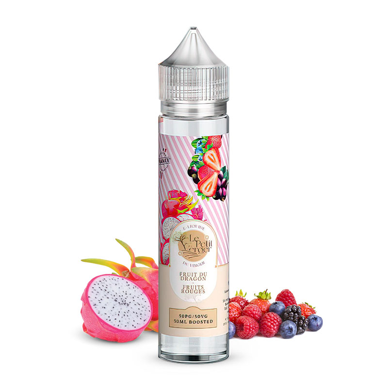 Photo du eliquide Fruit du dragon Fruits rouges 50ml de la marque française : Le Petit Verger.