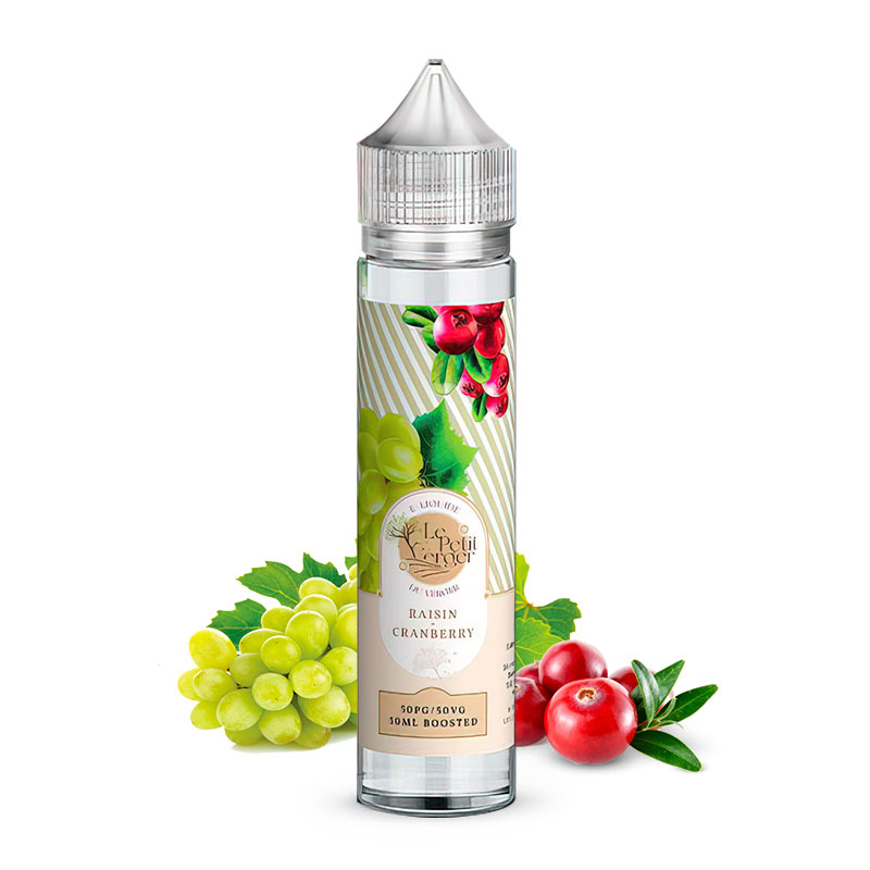 Photo du eliquide Raisin Cranberry 50ml de la marque française : Le Petit Verger.