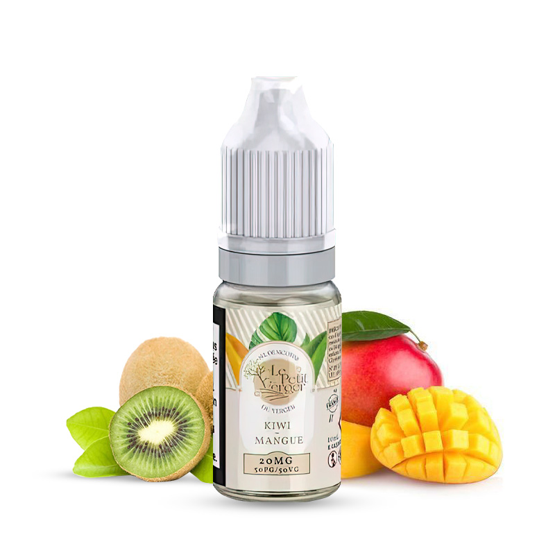 Photo du eliquide Kiwi mangue 10ml sel de nicotine de la marque française : Le Petit Verger.